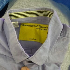 Descendant of Thieves Men's Casual Button Down Shirt - Purple (Limited Edition)